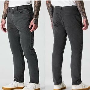 FLINT & TENDER 365 5-Pocket Pants Men's Black Grey Jeans w Stretch Tapered Fit